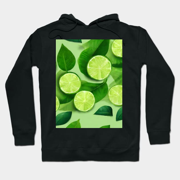 Limes on green Hoodie by Beccasab photo & design